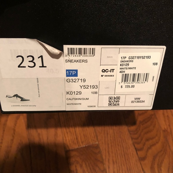 SOLD Authentic CHANEL white sneakers! Size 40.5 - Picture 8 of 8